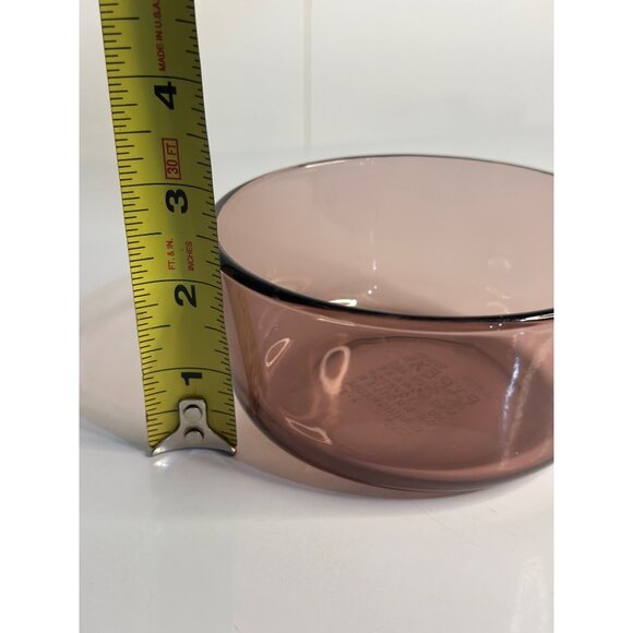 VTG Pyrex Corningware A-31 Glass Mixing Bowl 500 ML Cranberry 2.25"x4.75" - Picture 7 of 7